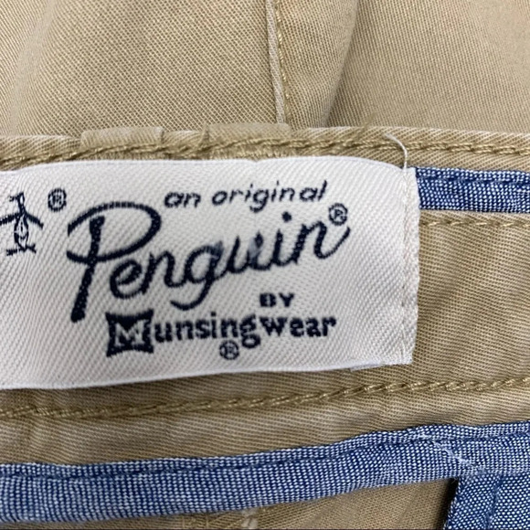 Penguin  Khaki Pants 30/32 measures  30/31  Tan Straight Chinos Business Casual - Picture 6 of 11